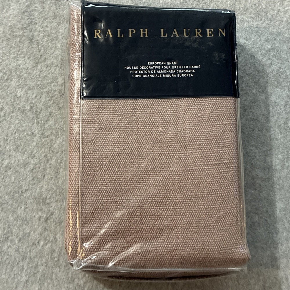 NEW Ralph Lauren Notting Hill Noland Linen Euro Sham 26x26 Muted Purple
